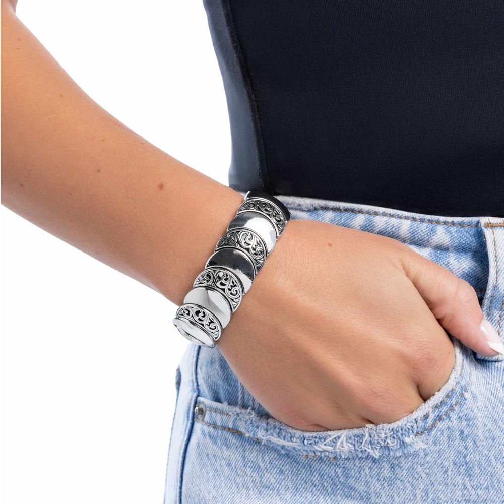Filigree Flair - Silver Bracelet